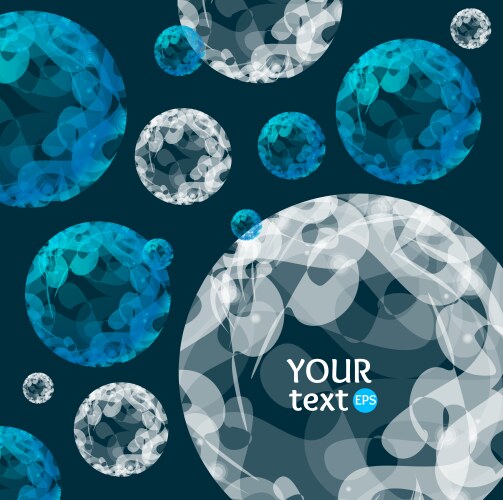 Abstract sphere background flat design Royalty Free Vector