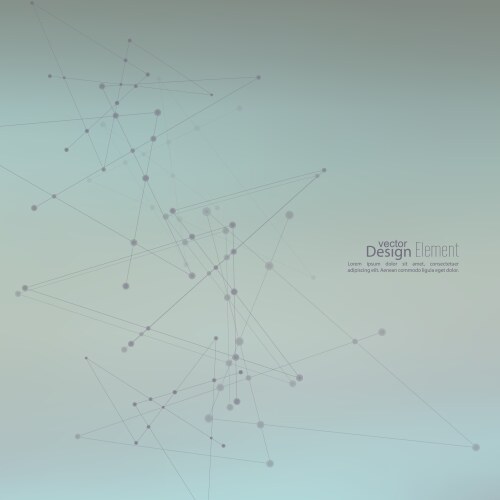 Virtual abstract background with particle vector image