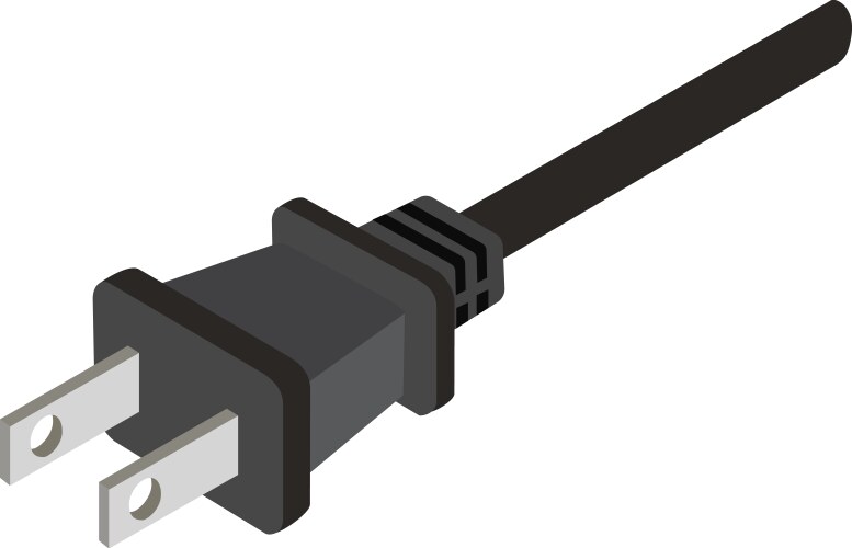 Power plug icon cartoon electric energy supply Vector Image