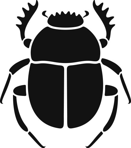 Scarabs Symbol Vector Image
