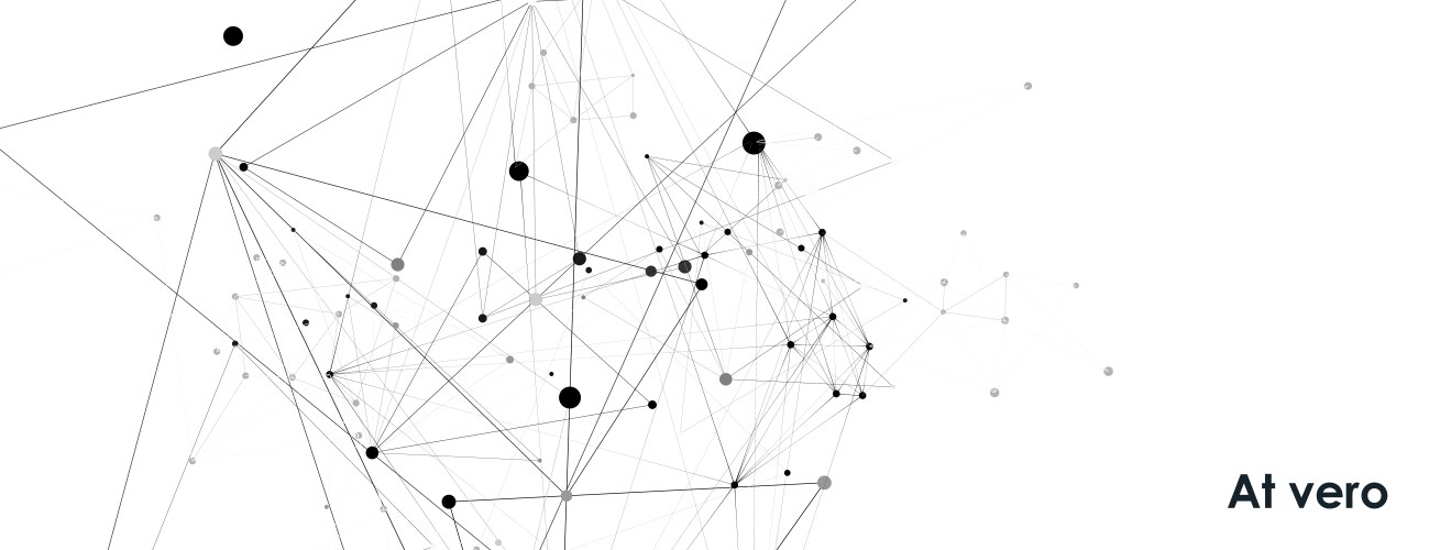 Connect triangle structure in abstract style vector image