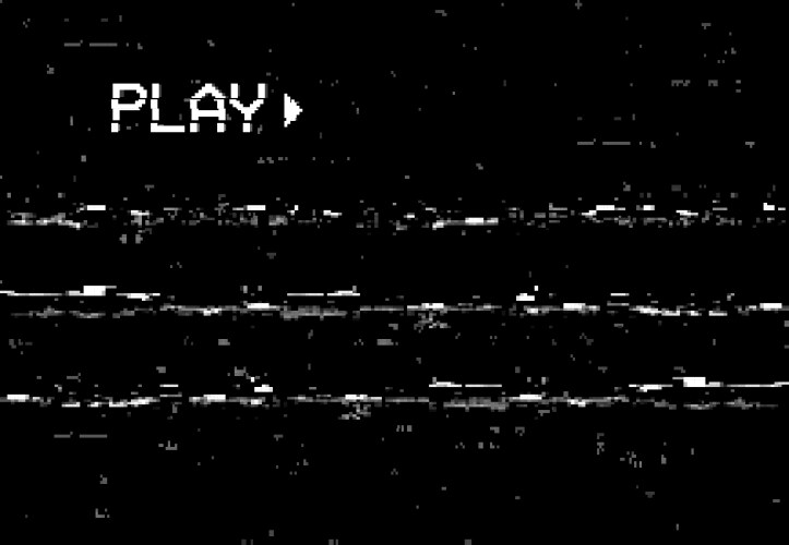 Glitch no signal retro vhs effect pixel digital Vector Image
