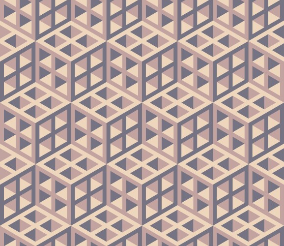 3d isometric cube pattern Royalty Free Vector Image