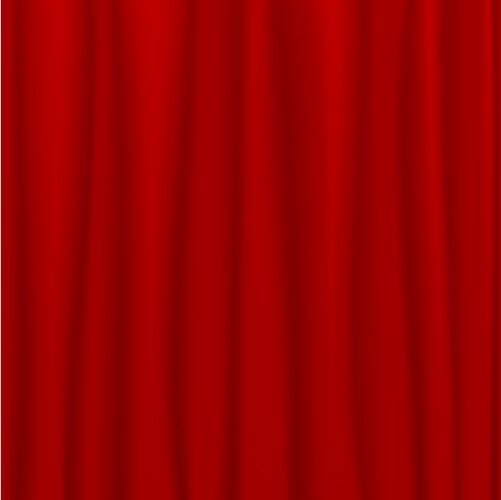 Dramatic Red Stage Curtain Vector Image