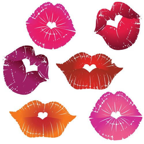 lip collection vector image vector image