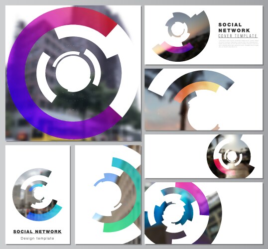 minimalistic abstract layouts modern vector