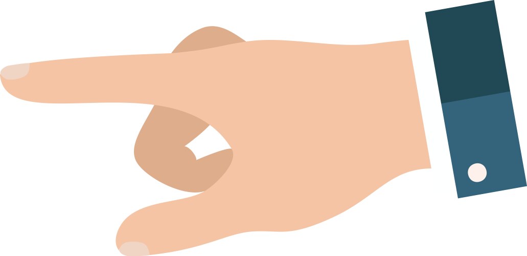 Open empty hands showing different gestures vector image