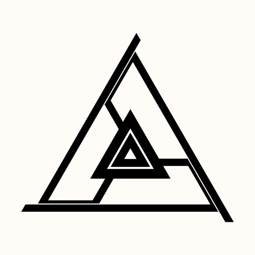Triangular Symbol - Sacred Geometry vector image