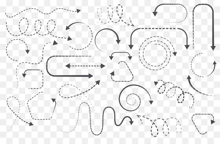 Arrow and Pointer Set - Isolated vector image