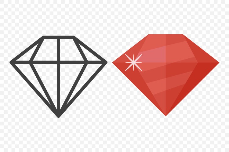 Pink Diamond Sparkle Royalty Free Vector Image