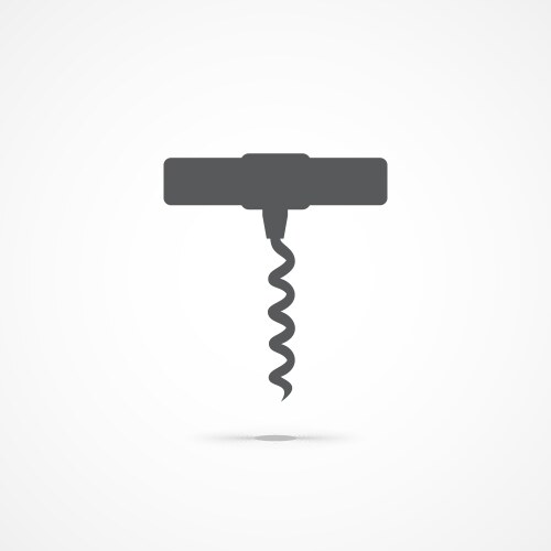 Corkscrew wine Royalty Free Vector Image - VectorStock