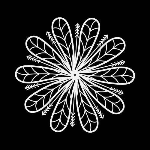 Floral pattern with arrows for use in web design vector image