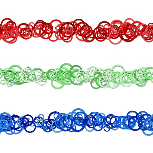 Abstract circle pattern webpage separator line vector image