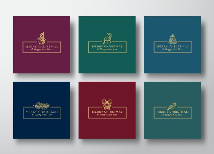 Christmas Festive Sketch Collection Vector Image
