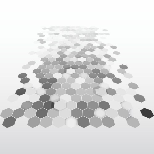 Geometric background abstract hexagonal pattern vector image