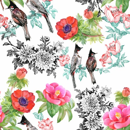 Floral and decorative background design Vector Image