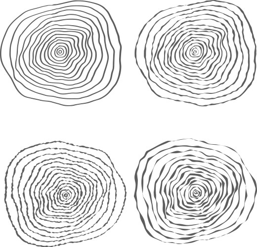 Conceptual background with tree-rings Royalty Free Vector