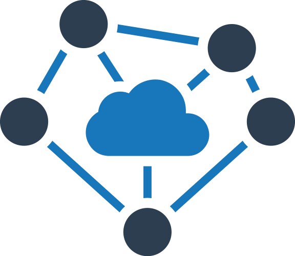 Medical network rounded icon Royalty Free Vector Image