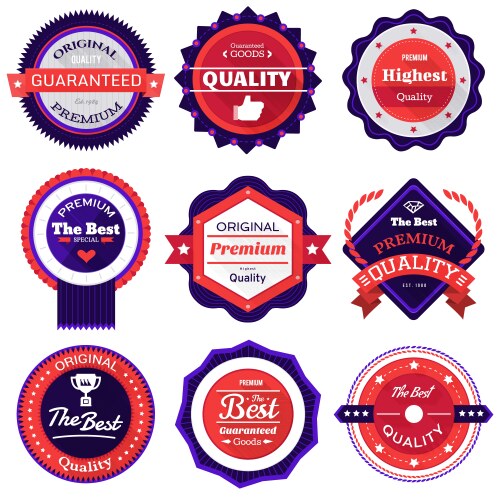 Kids badges Royalty Free Vector Image - VectorStock