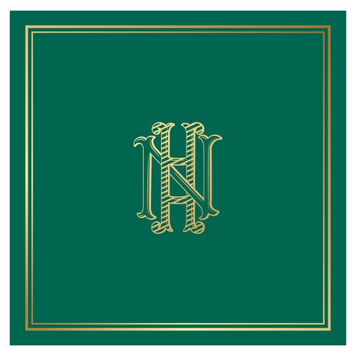 NH HN Wedding Monogram Logo Vector Image