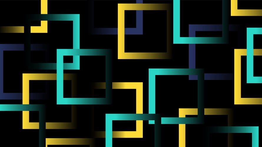 Abstract color random square size pattern vector image