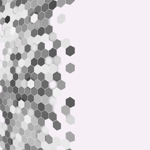 Geometric background abstract hexagonal pattern vector image
