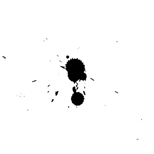 Large blobs of ink contaminated surface vector image