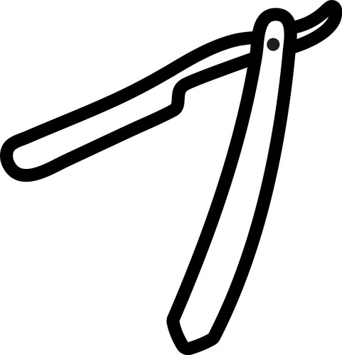 Straight Razor Black Background Vector Images (over 1,100)