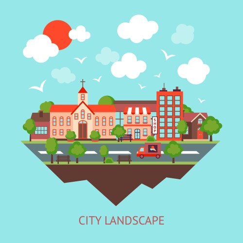 Future city Royalty Free Vector Image - VectorStock