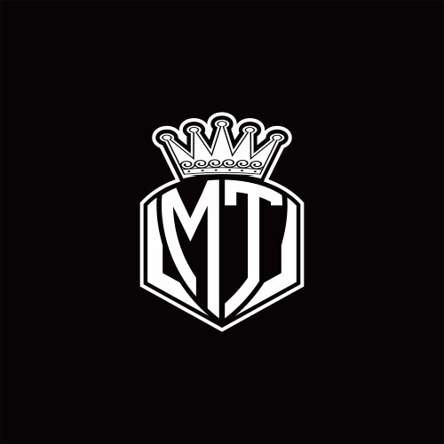 Mt logo monogram isolated with circle shape – Royalty-Free Vector ...