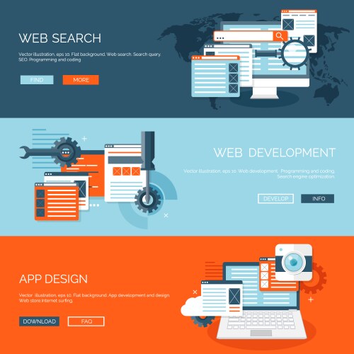 Coding & Web Development Backgrounds vektorbild