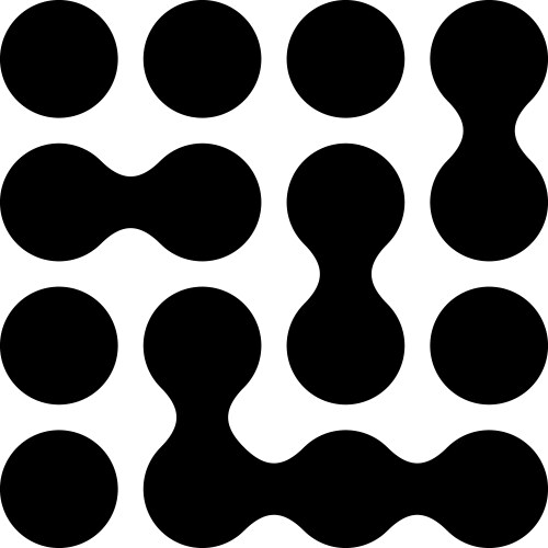 Metaball connected dots circles pattern texture vektorbild