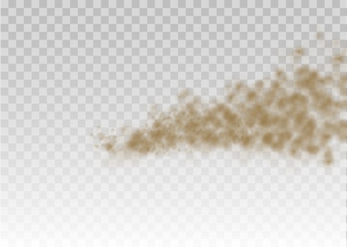 Collected Dust Vector Realistic Dust Cloud Royalty Free Vector Image
