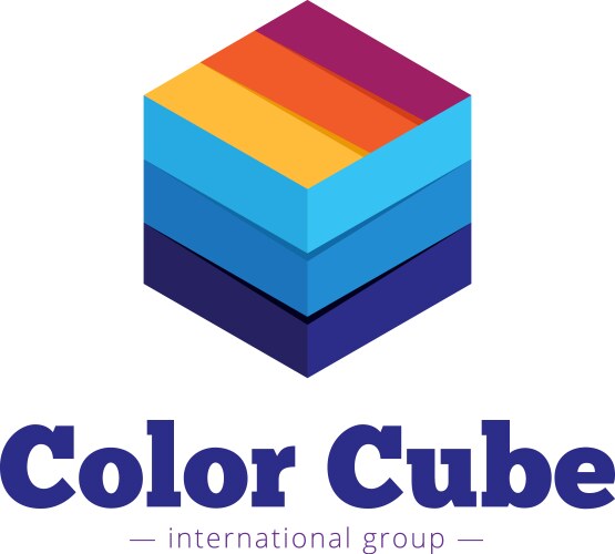 3d cube Royalty Free Vector Image - VectorStock