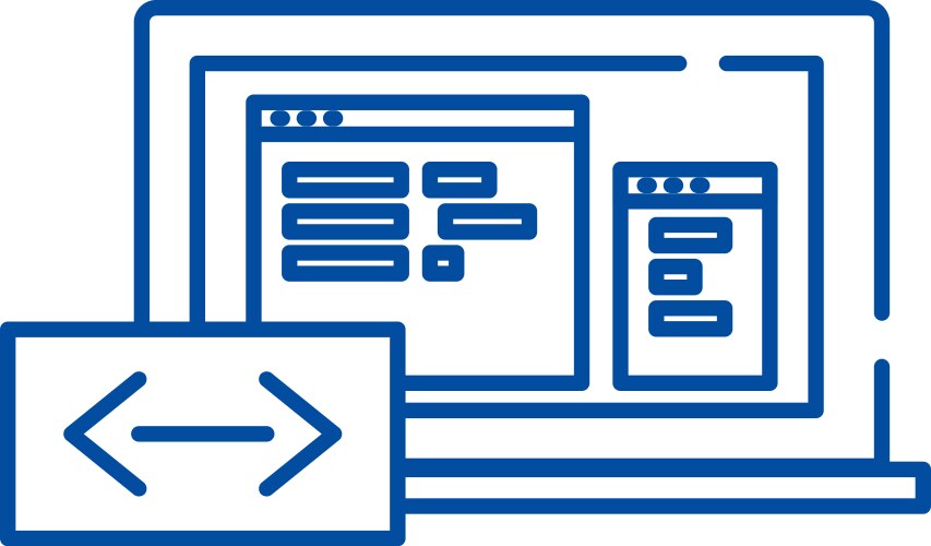 Program coding line icon concept vector image
