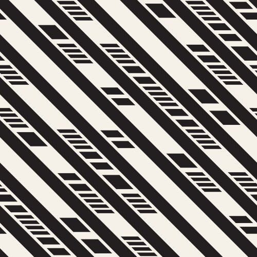 black and white dashed lines pattern modern vector image