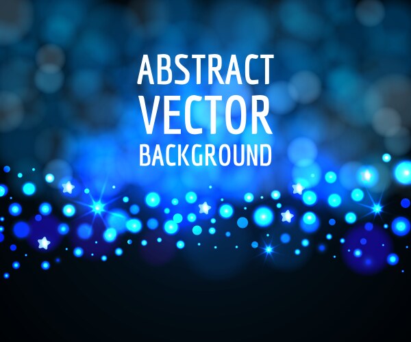 Blue light bokeh background Vector Image