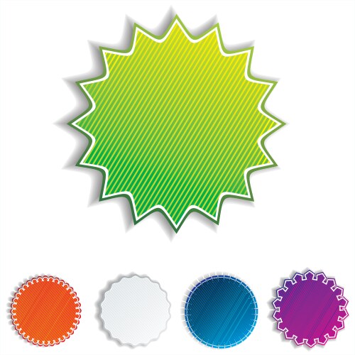 Realistic stickers Royalty Free Vector Image - VectorStock