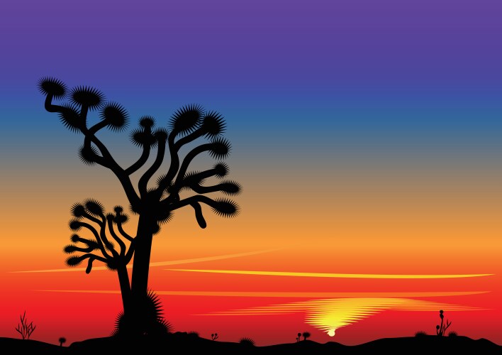 Sunset Royalty Free Vector Image - VectorStock