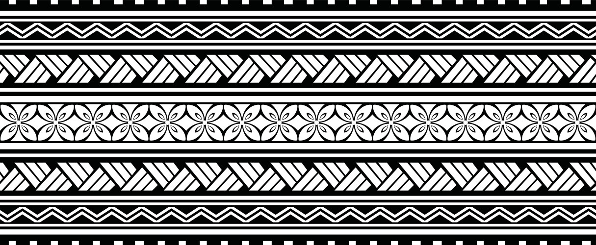 Polynesian Tribal Tattoos Vector Image