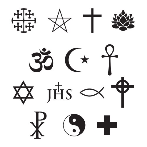 Religious Icon Set Vector Image