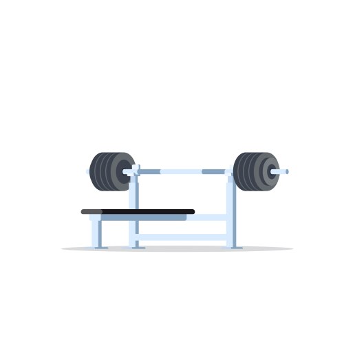 Man doing incline close grip barbell bench press Vector Image