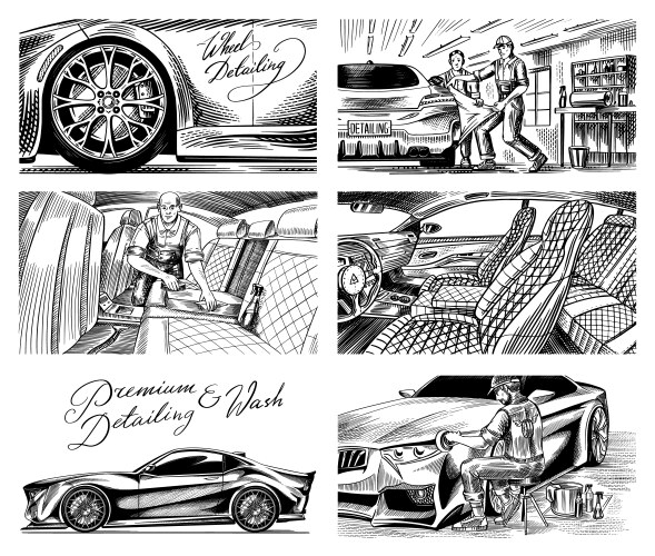 Luxury Leather Car Interior Detail Vector Image