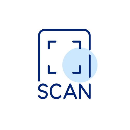 Scan a qr code with your smartphone pixel perfect vector image
