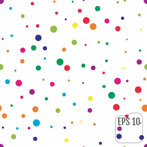 Seamless pattern with colorful polka dots vektorbild