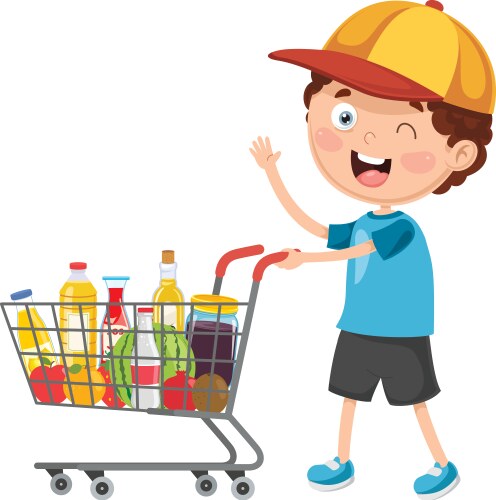 shopping vector image