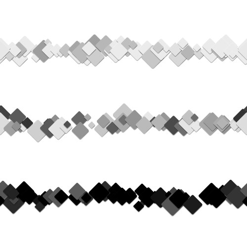 Repeatable abstract square pattern text rule line vector image