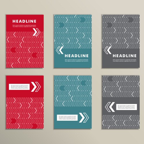 Set arrow pointer on a colored background vector image