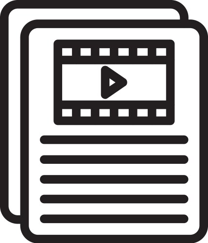 Scripting linear style icon design vector image