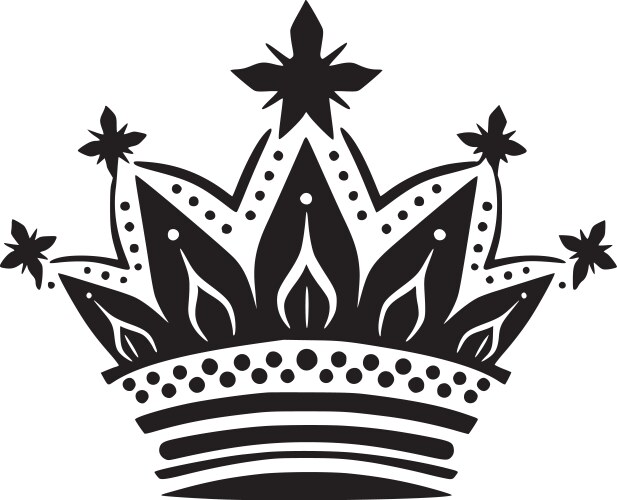 Crown - minimalist and flat logo Vector Image